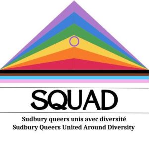 SQUAD Sudbury Queers United Around Diversity logo